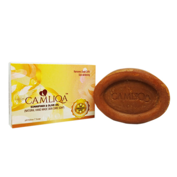 Camliqa Natural Hand Made Skin Care Soap | Sunnipindi and Olive Oil | 100 Gms